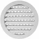 Aluminiumslegeringsrist Ø125 hvid - MRA125W