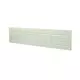 Ventilationsrist i metal, rektangulært 400x100 hvid - MR4010