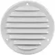 Ventilationsrist i metal rund 125mm hvid - MR125 - RAL9016
