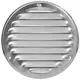 Ventilationsrist i metal, rund Ø 125 mm rustfri stål – MR125i