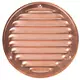 Ventilationsrist i metal, rund Ø 125 mm kobber – MR125Cu
