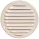 Ventilationsrist i metal rund Ø125 mm beige - MR125Y