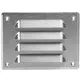 Ventilationsrist i metal, rektangulær 140x105 mm rustfri stål – MR14105i