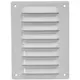 Ventilationsrist i metal, rektangulært 140x190 hvid - MR1419