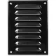 Ventilationsrist i metal, rektangulær 140x190 mm sort – MR1419M