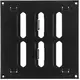 Justerbar lineære diffuser i metal 150x150 sort - MR1515RM