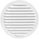 Ventilationsrist i metal rund Ø 160mm hvid - MR160