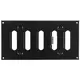 Justerbar lineære diffuser i metal 200x100 sort - MR2010RM