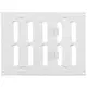 Justerbar lineære diffuser i metal 200x150 hvid - MR2015R
