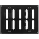 Justerbar lineære diffuser i metal 200x150 sort - MR2015RM