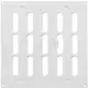Justerbar lineære diffuser i metal 200x200 hvid - MR2020R