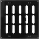 Justerbar lineære diffuser i metal 200x200 sort - MR2020RM