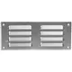 Ventilationsrist i metal, rektangulær 260x105 mm aluminium – MR26105Al