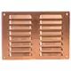 Ventilationsrist i metal, rektangulær 260x190 mm kobber – MR2619Cu