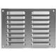 Ventilationsrist i metal, rektangulær 260x190 mm rustfri stål – MR2619i