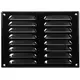 Ventilationsrist i metal, rektangulær 260x190 mm sort – MR2619M
