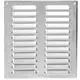 Ventilationsrist i metal, rektangulær 260x280 mm aluminium – MR2628Al