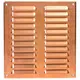 Ventilationsrist i metal, rektangulær 260x280 mm kobber – MR2628Cu