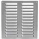 Ventilationsrist i metal, rektangulært 260x280 mm zink – MR2628Zn