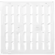 Justerbar lineære diffuser i metal 300x300 hvid - MR3030R