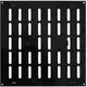Justerbar lineære diffuser i metal 300x300 sort - MR3030RM
