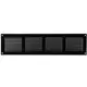 Metalgitter 400x100 mm sort – MR4010M