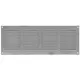 Ventilationsrist i metal, rektangulært 400x100 zink - MR4010ZN