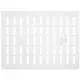 Justerbar lineære diffuser i metal 400x300 hvid - MR4030R