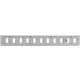 Justerbar lineære diffuser i metal 400x50 galvaniseret - MR405RZn