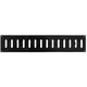 Justerbar lineære diffuser i metal 500x100 sort - MR5010RM