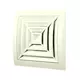 Firkantet loftdiffusor 150x150 diameter: 100 hvid - ND10G