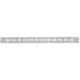 Fodlistediffuser aluminium - sølv L=500mm x H=40mm -RA450S