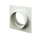 Rund vægplade i plast, diameter: 125 mm AFS125