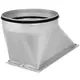 Ruck® overgangsstykker/rør - 600x250 - Ø400 venstre med gummitætning - UKR 1700 400 01