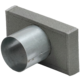 Thermoduct-endekappe 220x80 mm med tilslutningsdiameter 80 mm