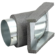 Thermoduct 45-graders gren 80 mm