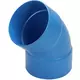 Wavin Ventiza 45 grader Bøjning PVC rund med diameter 80 mm M/M
