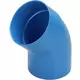 Wavin Ventiza 45 grader bøjning PVC rund med diameter 160 mm M/S