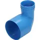 Wavin Ventiza endestykke 90 grader PVC rund 125x80x70 mm M/M