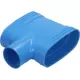 Wavin Ventiza T-stykke PVC oval 195x80 mm M/M/M