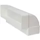 Rektangulær lodret 90° bøjning i plast 220x90mm - KLV29-90