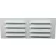 Ventilationsrist i metal, rektangulært 260x105 hvid - MR26105