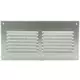 Ventilationsrist i metal, rektangulært 200x100 zink - MR2010ZN