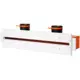 Ergovent rammeløs spaltediffusor 600 mm med tilslutningsdiameter 75 mm - profil