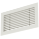 Stanggitter i aluminium - med friktionsfjedre - 300x150 mm - RAL 9010