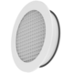 Cirkulært væggitter i aluminium med fast gitter - 315 mm - RAL 9003