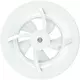 Solara badeværelsesventilator med heat mover - 100 mm diameter - mat hvid