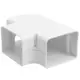 ClimaConnect T-stykke til montering af kanal 100 mm - RAL 9010