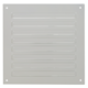 Ydre gitter firkantet 150x150mm aluminium - RAL9010