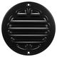 Udvendigt gitter cirkulært 200 mm aluminium - RAL9005 30% glans
